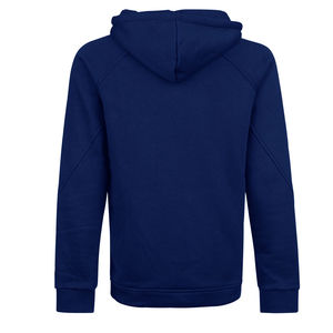 <b>Men's</b> <b>Navy</b> Blue Hooded Sweatshirt Regular Fit Cotton <b>Fleece</b> Casual Autumn Wear - Product Image 5