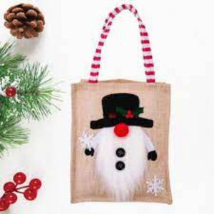 Sac fourre-tout de Noël personnalisé de qualité supérieure Promotion de lettre de motif de style d'article en soie personnalisé - Product Image 4