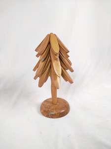 Sous-plats en bois personnalisés en forme d'arbre pour plats chauds, ensemble de dessous-de-plat en bois de noyer avec support, artisanat d'Inde - Product Image 2