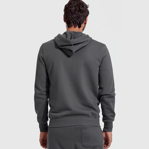 Flexible Stretch Blend Gym Workout Zip <b>Hoodie</b> Men <b>Bodybuilding</b> Training Breathable Functional Fleece Top - Product Image 3