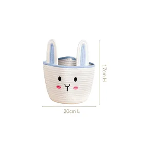 Natural Cotton <b>Storage</b> Baskets for Living Room, Bedroom, and Office Organization - Product Image 2