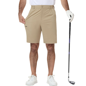 Shorts de golf pour hommes à taille haute extensible, coupe facile, pour mouvements libres, vêtements de sport actifs pour le golf - Product Image 3