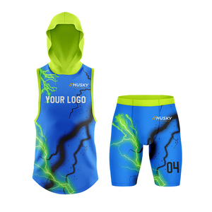 Uniforme de Fútbol Americano de Compresión Transpirable Personalizado 7v7 para Adultos, Sin Mangas, 100% Poliéster, Secado Rápido, Cintura Elástica - Product Image 2