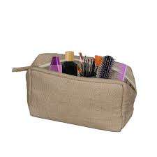 Pochette de toilette artisanale en jute, fabriquée à la main à partir de fibres naturelles pour des achats durables, sac de toilette écoresponsable - Product Image 5