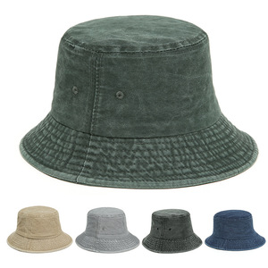 Washed Cotton Bucket <b>Hats</b> Packable Summer Outdoor Cap Travel Beach <b>Sun</b> <b>Hat</b> Plain Colors for <b>Men</b> Women - Product Image 5