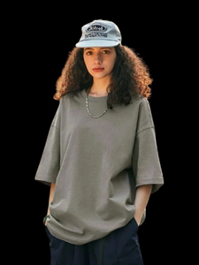 Camiseta de Manga Corta con Cuello Redondo y Color Sólido para Hombre, Estilo Casual, 100% Algodón Jersey, Corte Ajustado - Product Image 4