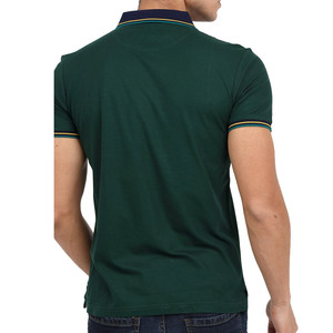 Low MOQ Outerwear Clothing Supplier Cheap Price Cotton T <b>Shirts</b> Custom Embroidery Logo Regular Fit Contrast Trim Polos for <b>Men</b> - Product Image 2