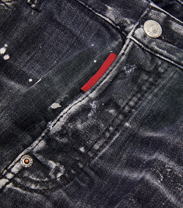 GENERSA SPORTS Pantalones de hombre personalizados, ligeros, transpirables, de otoño, estilo hip hop, lisos, con lavado enzimático, elásticos, de pana, vaqueros, tejidos, con cierre de botón central - Product Image 6