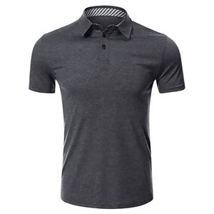Camisetas Polo de Algodón de Secado Rápido, Negras, de Hombros Caídos y Talla Grande para Hombre - Product Image 4