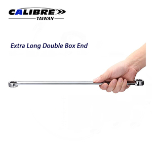 TAIWAN CALIBRE 7pc 10-24mm Extra Long Flat Metric Double Ended Ring <b>Spanner</b> Wrench Set - Product Image 5