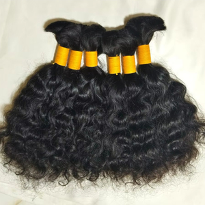 ผมมนุษย์อินเดียใต้แบบเป็นมัด ผมอินเดียแท้ 100% แบบธรรมชาติ ลอนธรรมชาติ ผมบริจาคจากวัดอินเดียใต้ ราคาขายส่งจากโรงงาน - Product Image 1