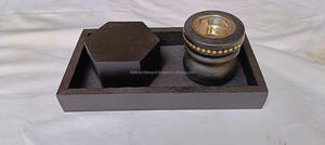 Quemador de incienso hecho a mano de madera de calidad superior personalizado con quemador de soporte Bakhoor decorativo de Falak World Export - Product Image 4