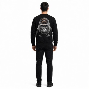 Sweat-shirt en coton pour homme, imprimé, respirant, écologique, à manches régulières, col rond, tricoté, vêtements d'hiver de BD - Product Image 6