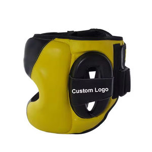 Casque de boxe en cuir PU personnalisable de haute qualité, protection de la tête portable, entraînement, compétitions, équipement de boxe professionnel - Product Image 4