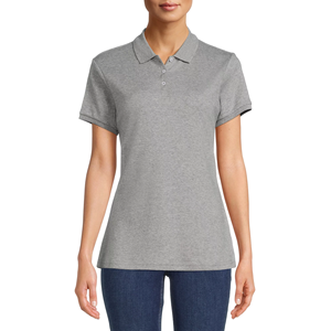 Red Color Summer Solid Color Women's Stylish Polo Shirts Custom Design Color Size Turn Down Collar Polo Shirts From BD - Product Image 5