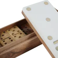 Pièces de domino en os de chameau tendance décor de jeu décor de table domino en bois indien Domino en résine en bois pour intérieurs pour magasin d'articles ménagers