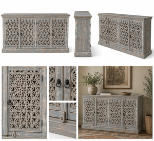 Best Quality Luxury Wooden <b>Sideboard</b> Cabinet with Smooth Finish and Ample Space for Home Organization Available For Sale - Product Image 3