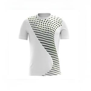 ชุดแข่งฟุตบอลดิจิทัลแบบกำหนดเอง สีเทอร์ควอยซ์ สไตล์สร้างสรรค์ แขนสั้น ระบายอากาศได้ดี คอกลม ชื่อและหมายเลขส่วนตัว 100% - Product Image 1