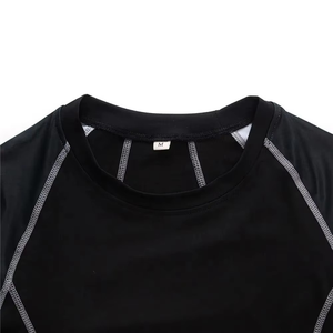 Vente en gros OEM – T-shirts de compression à manches longues pour hommes, les plus vendus, pour la gym et le fitness, avec impression numérique personnalisée, en Spandex/Polyester - Product Image 5