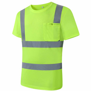 T-shirt de sécurité haute visibilité Econex Sports pour homme, bleu réfléchissant, anti-plis, séchage rapide, détection des aiguilles - Product Image 3
