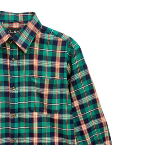 Custom Branding Checked Long Sleeve Shirt Wholesale Outerwear <b>Flannel</b> Clothing Low MOQ Oversized Trucker <b>Jacket</b> Bulk Plaid Shirt - Product Image 5