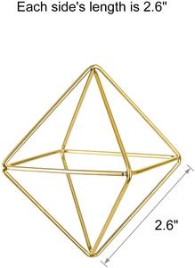 Support moderne en métal doré 3D pour plantes et fleurs, idéal pour la décoration de table et suspendue à la maison - Vente en gros 2026 - Product Image 3