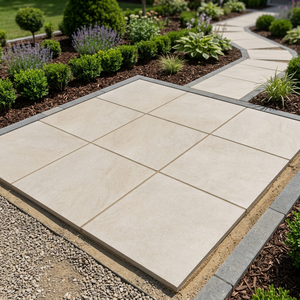 Baldosas de Porcelana Rectificadas Hammer Stone Beige R11 de 20 mm de Espesor para Exteriores, Resistentes, Calidad de Exportación - Product Image 6
