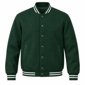 Nueva Chaqueta Varsity de Invierno para Hombre, 100% Lana, de Alta Calidad, con Logotipo Bordado Personalizado, con Capucha, Impermeable y Gruesa - Product Image 3