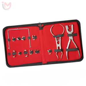Kit de barrage en caoutchouc pour cliniques dentaires, pinces en acier inoxydable, ensemble de poinçons et de forceps, vente en gros OEM - Product Image 3