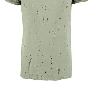 Wholesale Low Price Distressed Men Acid Wash T Shirt Summer Short-Sleeved Fashionable O-neck Casual T-Shirts For Sale - Product Image 5