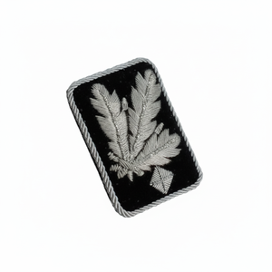 Paire d'insignes décoratifs traditionnels faits main en fil de bullion pour col de vêtement de cérémonie – Qualité supérieure - Product Image 3