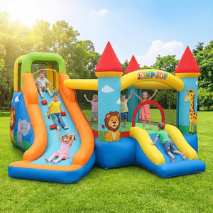 Castillo Inflable de PVC de 0.55mm, con Obstáculos, Tobogán, Zona de Salto y Escalada, Tobogán Gigante para Eventos, Venta al Por Mayor - Product Image 6