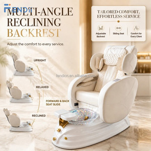 Sillón de Pedicura de Lujo con Masaje Shiatsu para Espalda y Bañera de Hidromasaje para Pies - Product Image 5