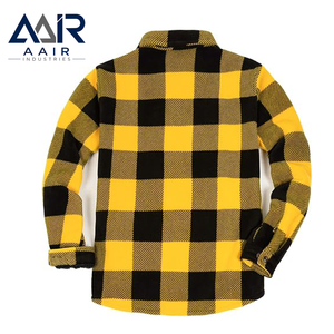 <b>Men's</b> <b>Sherpa</b> Lined Flannel Jacket <b>Fleece</b> Winter Shirt Jacket Long Sleeve Button Front Casual Outerwear - Product Image 5