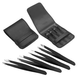 Kit de Pinzas para Cejas, Servicio OEM, Profesional, Alta Calidad, Acero Inoxidable, Puntas Reutilizables, 4 Piezas, con Logotipo Personalizado - Product Image 5