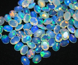 Multi Natural <b>Fire</b> Opal Transparent Oval Cut Ethiopian Opal 7x9mm Loose <b>Stone</b> Gemstone Cabochon Factory Price - Product Image 3