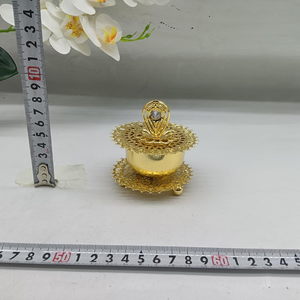 Mini Quemador de Incienso Bakhoor, Decoración Árabe de Oriente Medio, Quemador de Incienso de Metal - Product Image 3