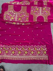 Tela Frendi para Ropa Infantil, Choli Daman, Material para Vestido Tradicional Indio, Textil Decorativo para Niñas, Ropa Étnica Festiva - Product Image 2