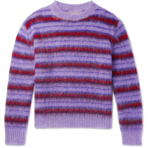 Sweat à capuche personnalisé en mohair pour homme, pull d'hiver épais et moelleux avec motif lettre brodé, sweat-shirt d'automne en mohair anti-boulochage - Product Image 1