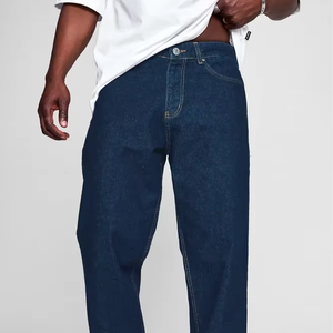 Pantalones Vaqueros de Mezclilla para Hombre, Nueva Colección de Alta Gama, Corte Recto y Ajustado, Transpirables, Casuales, para Todas las Temporadas - Product Image 1