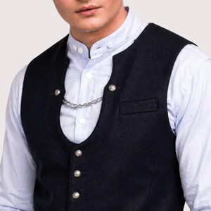 Chaleco Bávaro Trachten Reversible, Transpirable y de Alta Calidad para Hombre, Ideal para Festivales de Cerveza, Estilo Casual Elegante, Precio Razonable - Product Image 5