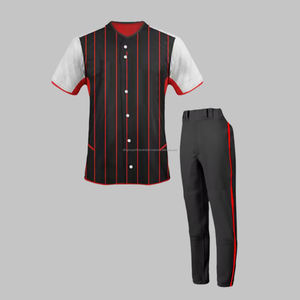 ชุดเบสบอลระบายอากาศได้ไซส์ใหญ่พิเศษชุดเครื่องแบบเบสบอลพิมพ์ลายโลโก้ออกแบบได้ตามต้องการ - Product Image 1