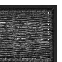 Anthrazit Poly Rattan Schnitte cke Gartens ofa mit linker Armlehne