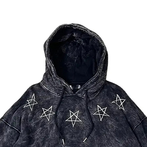 Sweat à capuche surdimensionné personnalisé délavé à l'acide, vente en gros, marque privée, molleton 100% coton épais 380g, unisexe, écologique - Product Image 3