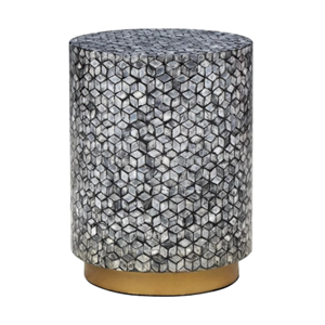 Mesa Auxiliar Estética con Incrustaciones de Concha, Mesa de Apoyo Minimalista de Conchas de Colores Mixtos, Precio de Fábrica al por Mayor de Vietnam para Decoración del Hogar y Boutiques - Product Image 4