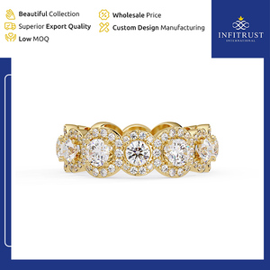 100% Assured Quality Excellent VVS Clarity Handcrafted 925 Sterling <b>Silver</b> <b>Solitaire</b> Diamond <b>Rings</b> at Competitive Price - Product Image 4