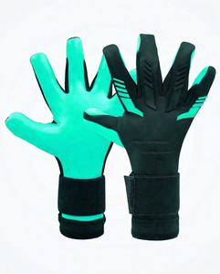 Gants de gardien de but professionnels à haute adhérence personnalisés pour les entraînements de football, paume en latex allemand, protection des doigts, personnalisables - Product Image 2