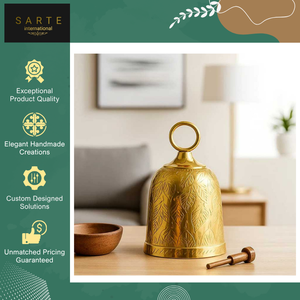 Venta Exclusiva de Campana Decorativa de Latón de Estilo Tradicional, Adorno Creativo Hecho a Mano, Arte Metálico para Decoración del Hogar - Product Image 5