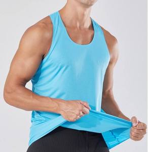 New Design Hot Selling Sports Leisure Breathable <b>Vest</b> Cotton Soft Stretch Blank Workout Basketball Gym Tank Top <b>Men</b> Fitness - Product Image 4