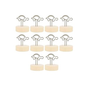 Wood And Metal Place Card <b>Holder</b> Custom Logo New Crafts Wood <b>Table</b> <b>Numbers</b> Place Card <b>Holders</b> - Product Image 2